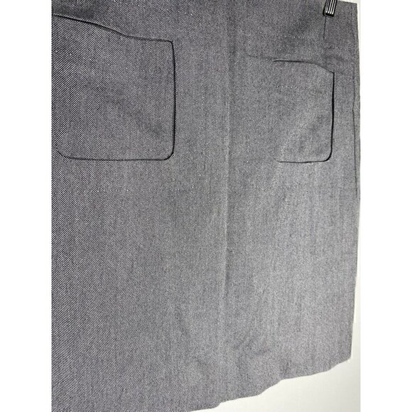 Chloé Skirt Size T36 XS Wool Silk NEW Grey Pockets Mini Business Professional - Picture 5 of 5